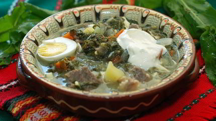 Белый борщ самарский