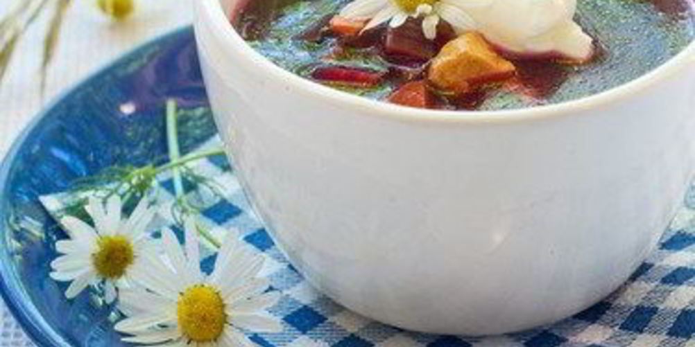 Рецепт борща из печеной свеклы с шотландской сельдью