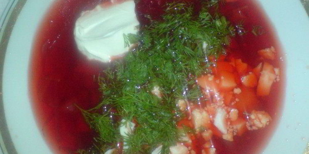 Рецепт борща красного холодного