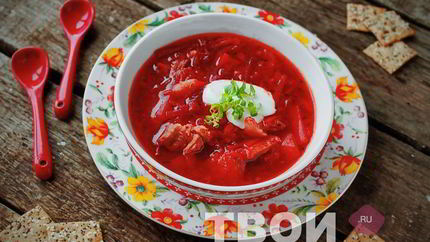 Борщ красный