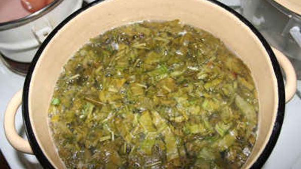 борщ летний щавелевый