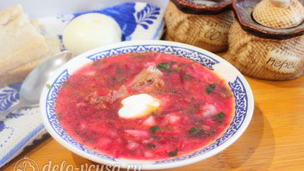 Борщ с бараниной