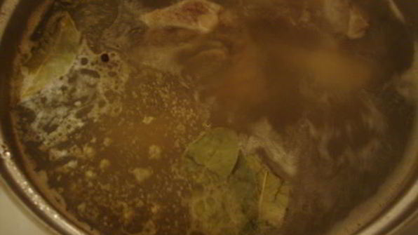 борщ с чесночными булочками