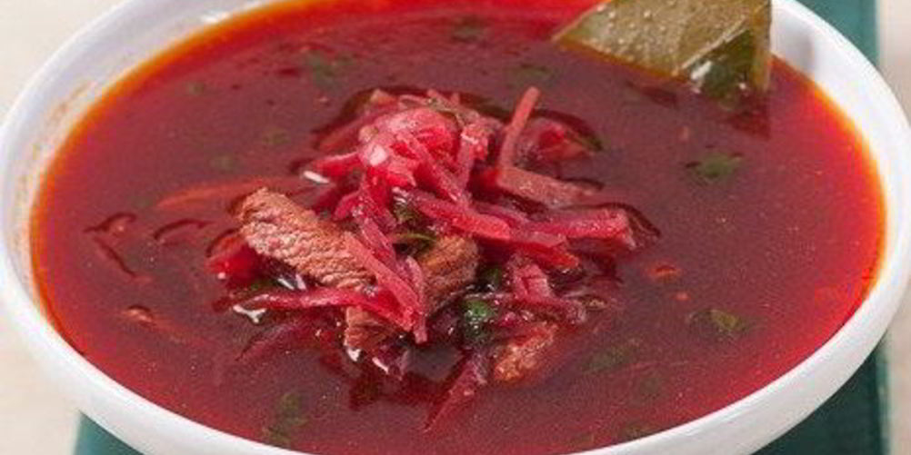 Рецепт борща с чесноком и зеленью