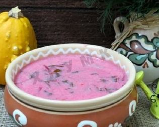 Борщ с грибами и черемшой