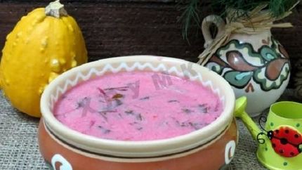 Борщ с грибами и черемшой