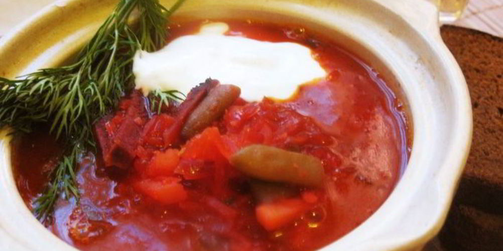 Рецепт борща с грибами