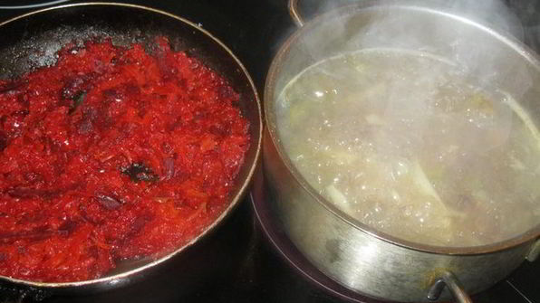 борщ с грибами