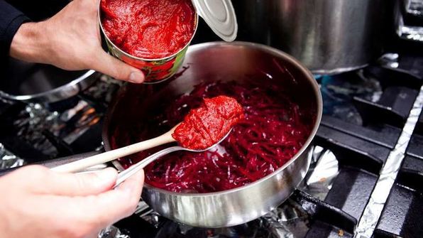 борщ с копченостями