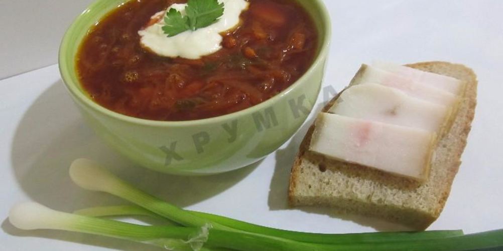 Рецепт борща с квашеной капустой и свеклой