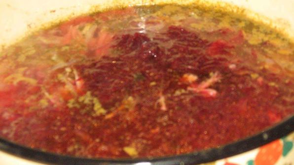 борщ с томатной пастой