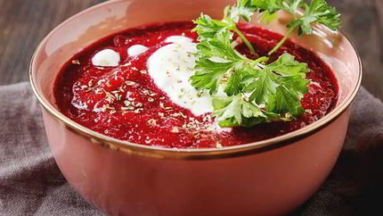 Борщ с яблоком