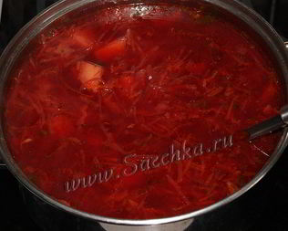 Борщ со свеклой