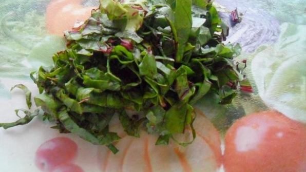 борщ со свекольной ботвой