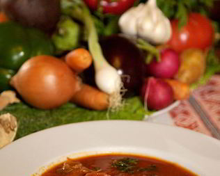 Борща с курицей