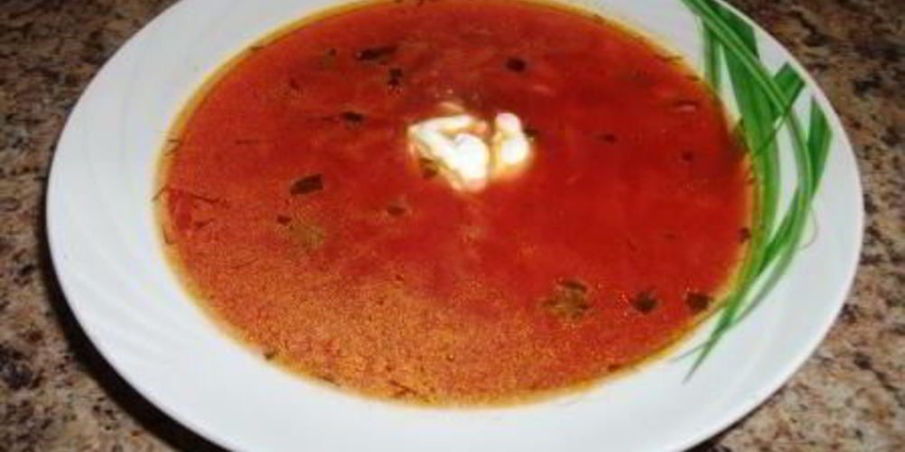 Рецепт говяжьего борща со свеклой и свежей капустой