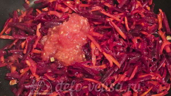 красный борщ с фасолью