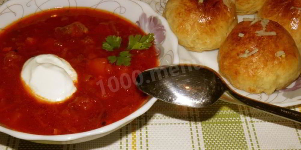 Рецепт настоящего украинского борща с пампушками