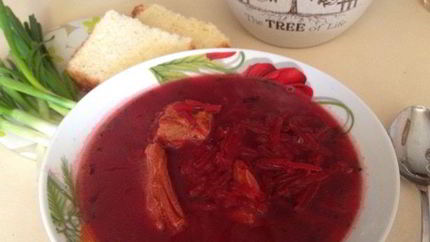 Польский борщ на пюре