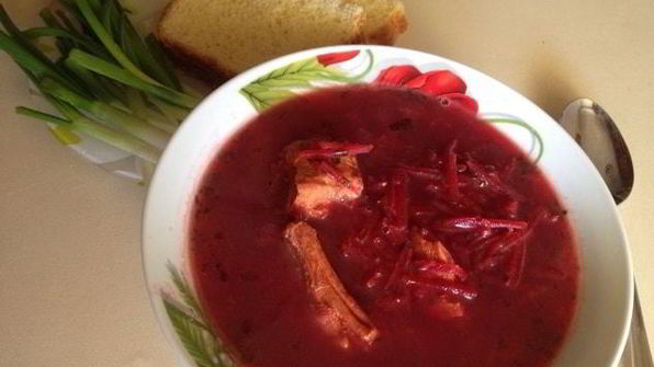 польский борщ на пюре