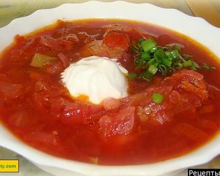 Простой и вкусный мясной борщ из говядины