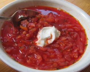 Вегетарианский борщ с чечевицей