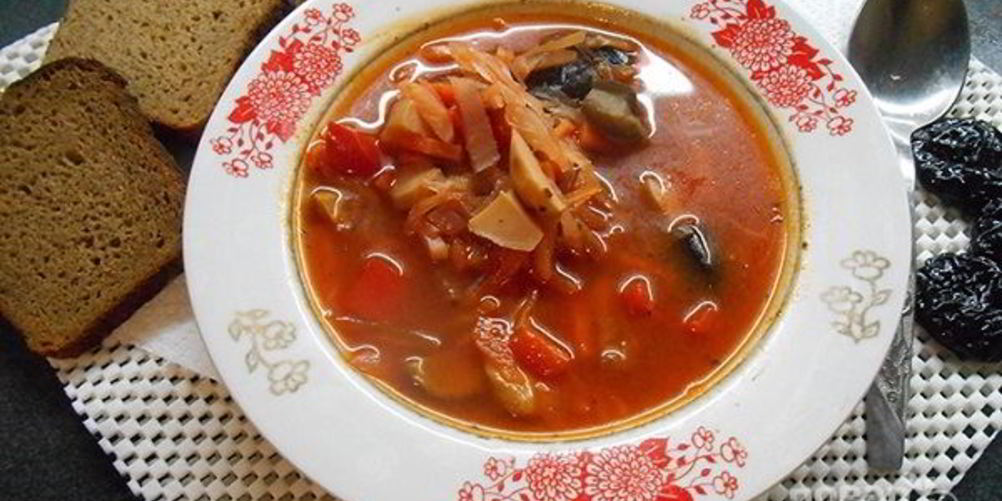 Рецепт вегетарианского борща в мультиварке