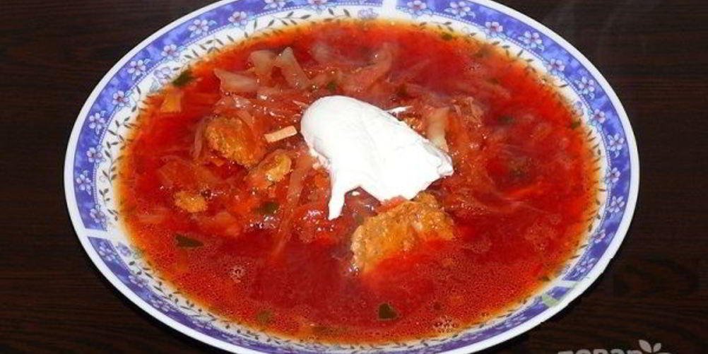 Рецепт вкусного борща с тушенкой