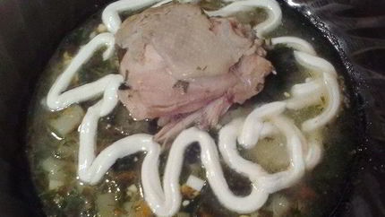 Зеленый борщ Улыбка лета