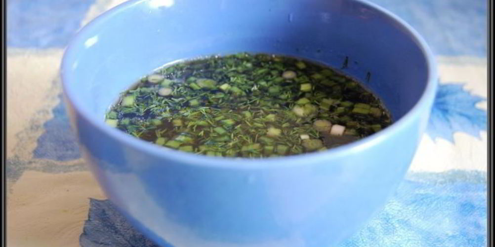 Рецепт бульона грибного с луком