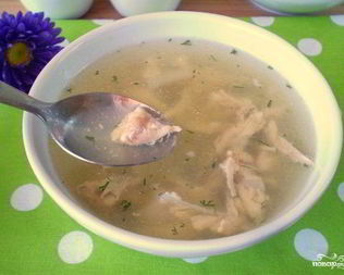 Бульон из куриных костей