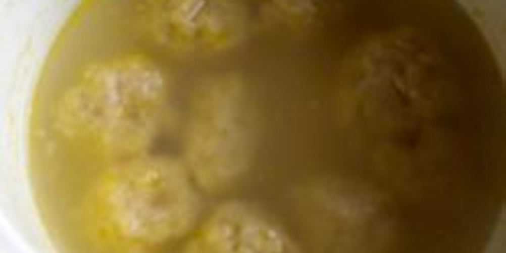 Рецепт детских фрикаделек с бульоном