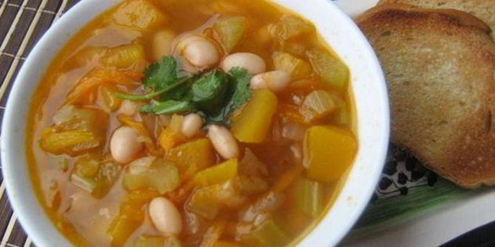 Рецепт фасолевого супа на курином бульоне
