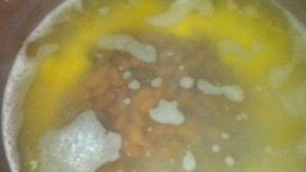 фасолевый суп на мясном бульоне