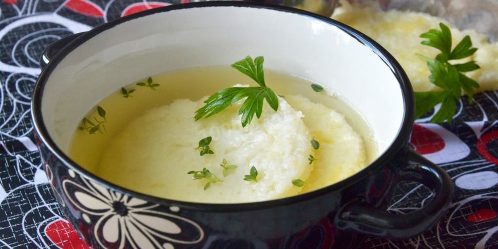 Рецепт говяжьего бульона с запеченным рисом