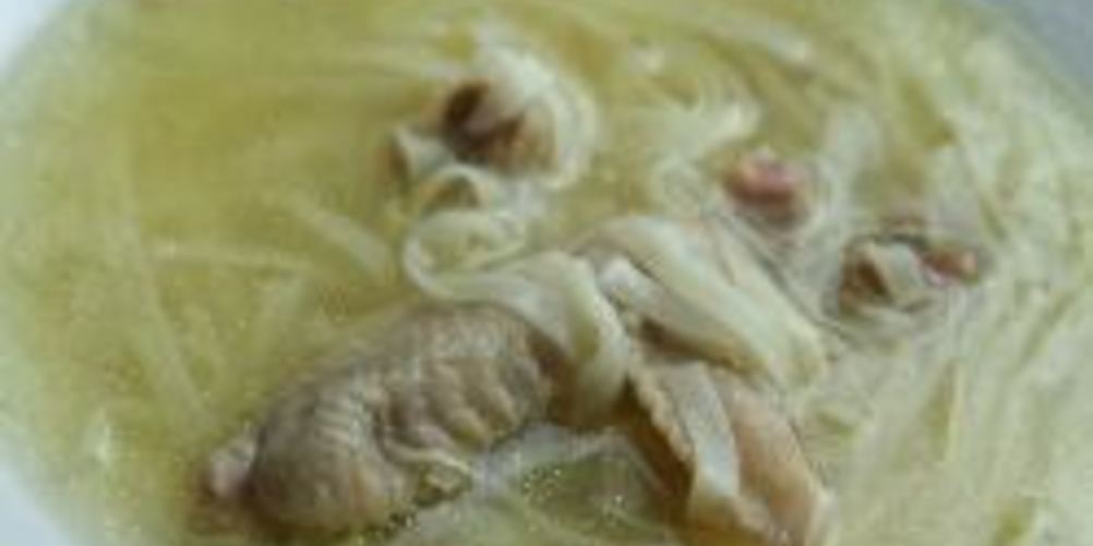 Рецепт лапши на курином бульоне