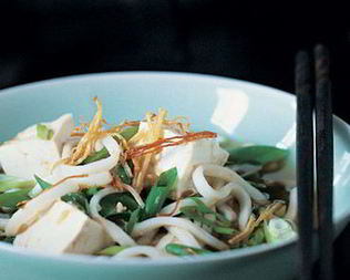 Лапша удон на имбирном бульоне