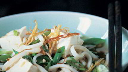 Лапша удон на имбирном бульоне