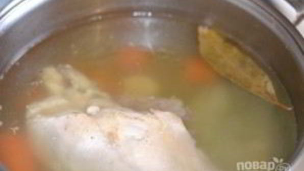 прозрачный куриный бульон