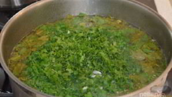 щавелевый суп на мясном бульоне