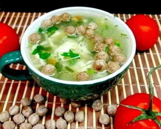 Суп на курином бульоне