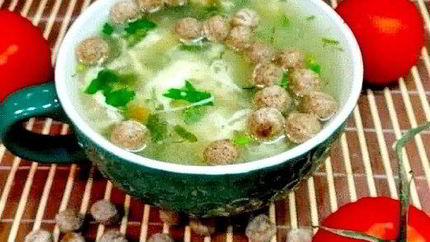 Суп на курином бульоне