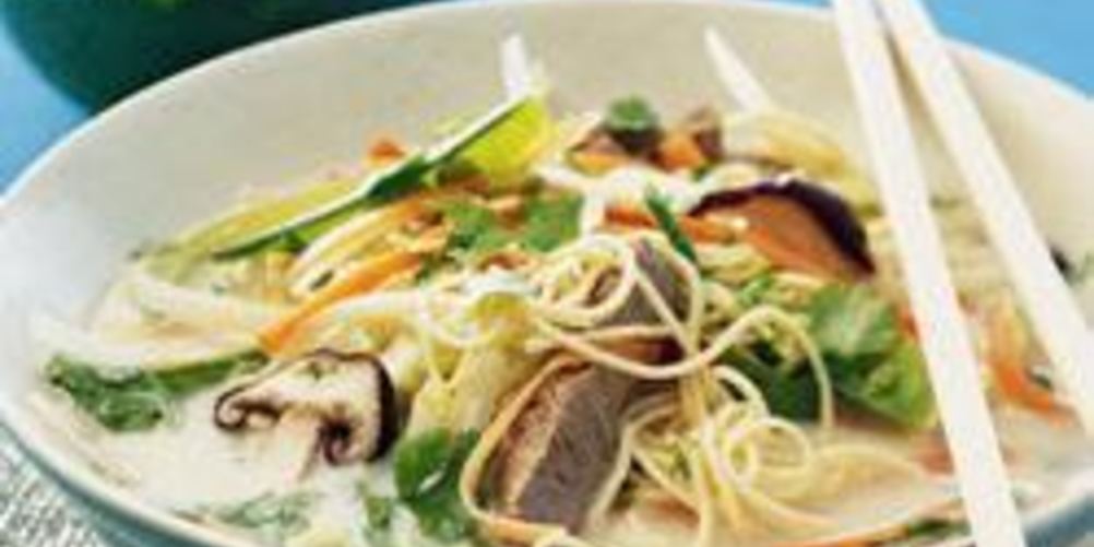 Рецепт тайского говяжьего бульона с лапшой