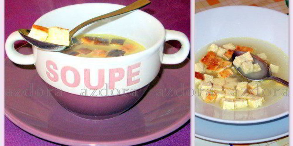 Рецепт творожных кубиков для бульона