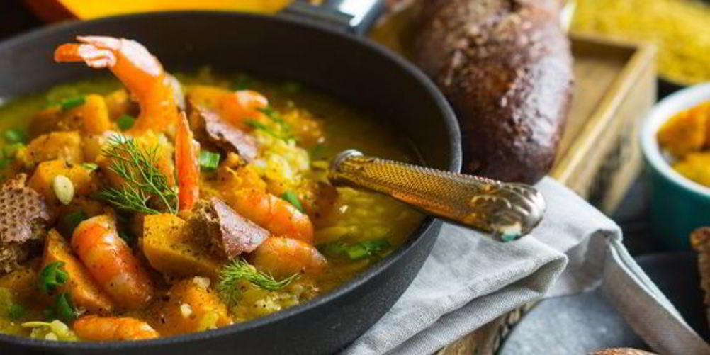 Рецепт тыквенного супа с бульоном и крупами