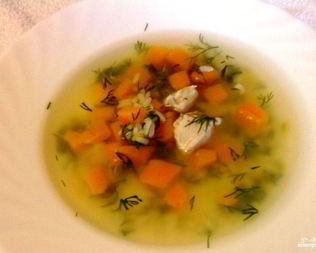 Диетический суп из куриной грудки