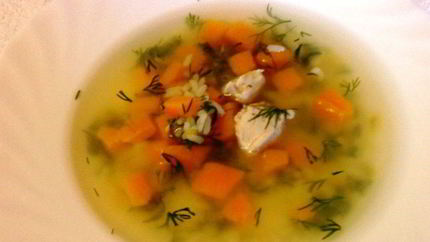 Диетический суп из куриной грудки