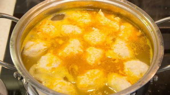 домашний гречневый суп с фрикадельками