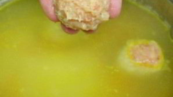 домашний суп с фрикадельками