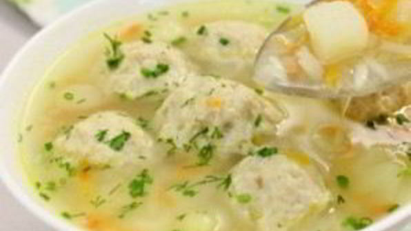 домашний суп с фрикадельками